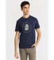 Bendorff Kortærmet t-shirt med marineblå zebragrafik
