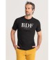Bendorff Grafisches Kurzarm-T-Shirt Bdf schwarz