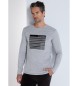 Bendorff Langarm-Grafik-T-Shirt Kollektion eclipse grau