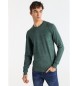 Bendorff Pull basique en tricot avec logo brod vert
