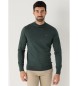 Bendorff Basic-Strickpullover grün Perkins-Kragen