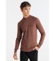 Bendorff Basic Strickpullover braun Perkins Kragen