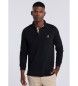 Bendorff Polo basic nera a maniche lunghe