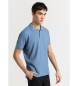 Bendorff BENDORFF - Żakardowa koszulka polo z krótkim rękawem w klasycznym niebieskim kolorze