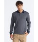 Bendorff Polo con logo jacquard blu navy