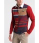 Bendorff Polo shirt Stripe Woven Block rød