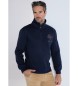 Bendorff Sweatshirt med navy lynlslukning