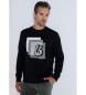 Bendorff Grafisk sweatshirt med sort bokskrave