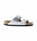 Birkenstock Sandalias Arizona plateado