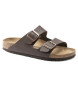 Birkenstock Arizona Birko-Flor lædersandaler brun