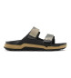 Birkenstock Atacama leather sandals green, brown
