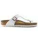 Birkenstock Gizeh Birko-Flor white sandals