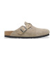 Birkenstock Boston Braided Leather Clogs taupe
