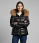 Blauer Arcadia Mantel schwarz