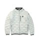 Blauer Brinton Wave Quilted Mantel hellblau