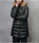 Blauer Kristin long fur coat black