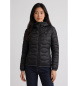 Blauer Veste matelassée Camelia noire