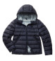 Blauer Acton Steppjacke mit Kapuze blau