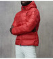 Blauer Steppjacke mit Kapuze Acton rot