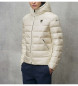 Blauer Acton Kapuzenjacke beige