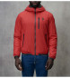 Blauer Jacke mit Fellfutter Eco Devon rot