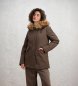 Blauer Veste Irma marron
