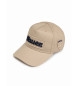 Blauer Casquette Vogel beige