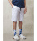 Blauer Shorts med hvidt bnd