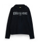 Blauer Marinefarbener Logo-Pullover