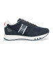 Blauer Sneakers i lder Tokyo01 navy