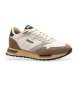 Blauer Ryder taupe leather trainers