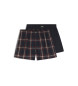 BOSS Set di due boxer multicolori color pesca