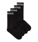 BOSS 2 par Pakke med 2 par sorte korte elastiske sokker