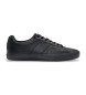 BOSS Trainers with smooth and grainy textures Black