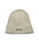 BOSS Basic beige beanie