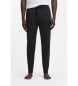 BOSS Plysbukser med logo og stribe, sort