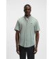 BOSS Regular Fit Hemd aus grnem Baumwolljersey