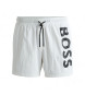 BOSS Octopus swimming costume white