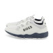 BOSS White logo trainers