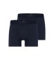 BOSS Pack 2 UltraSoft boxershorts i marinbl frg