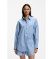 BOSS Bostatta blue shirt