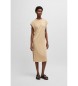 BOSS Vestido de punto con manga casquillo beige