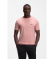 BOSS Majica z logotipom v roza barvi