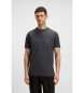 BOSS T-shirt avec logo gris contrasté