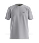 BOSS Camiseta con logo en contraste gris