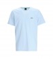 BOSS Camiseta Curved azul claro