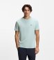 BOSS Stretch-Baumwoll-T-Shirt mit türkisfarbenem Detail