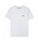 BOSS T-shirt bianca a maniche corte con logo