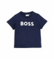 BOSS Kortærmet t-shirt med Navy-logo