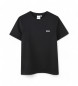 BOSS T-shirt nera a maniche corte con logo